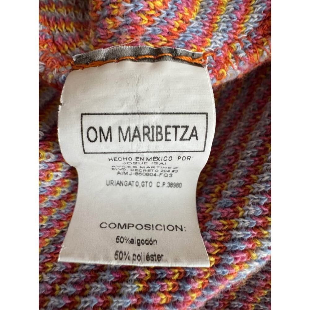 OM Maribetza Women’s Size Large/XL Multicolor Halter Knit Curvy Mini Dress - Picture 8 of 8